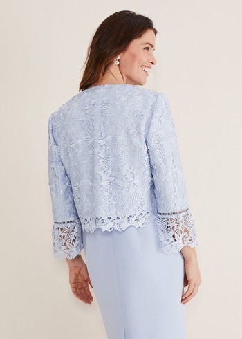 Phase Eight Isabella Lace Jackets Light Blue Australia | TZ9850167